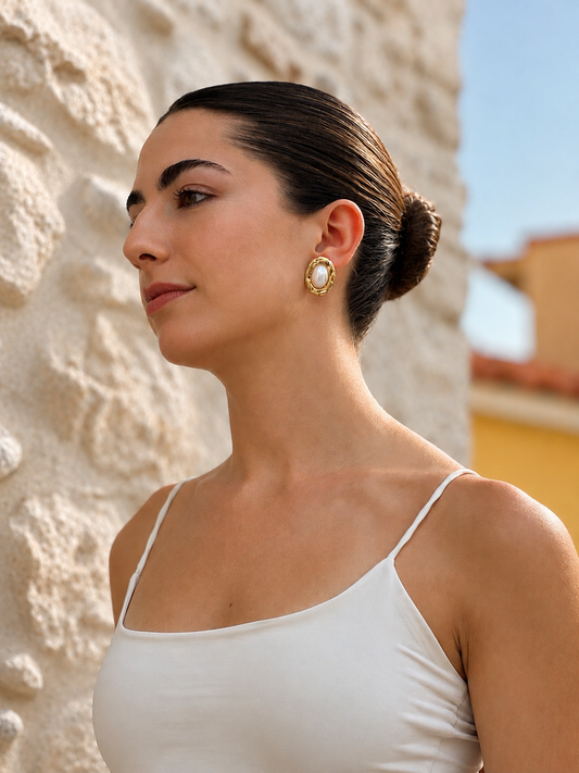 Aurora Pearl Studs