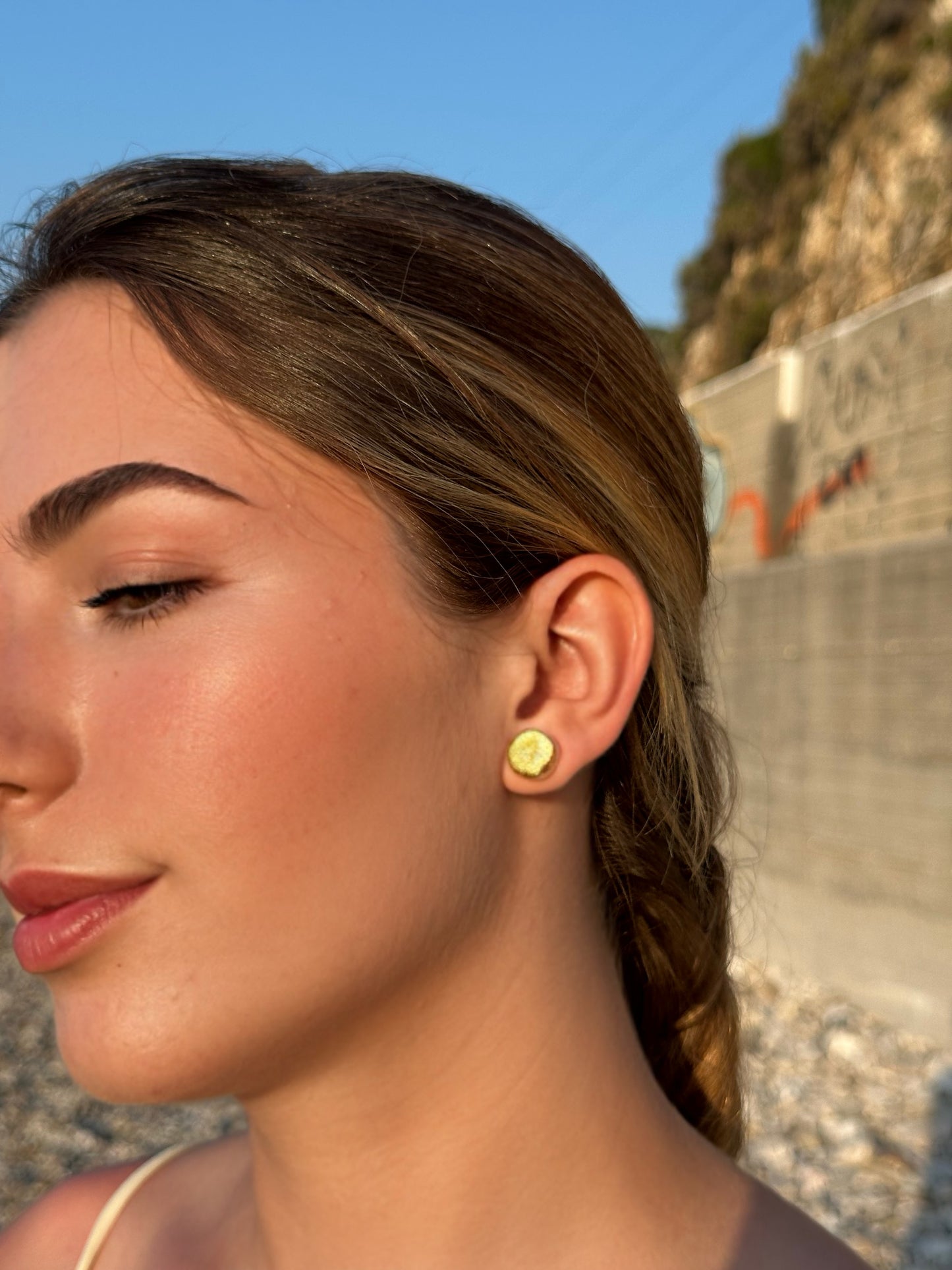 Golden Stardust Studs