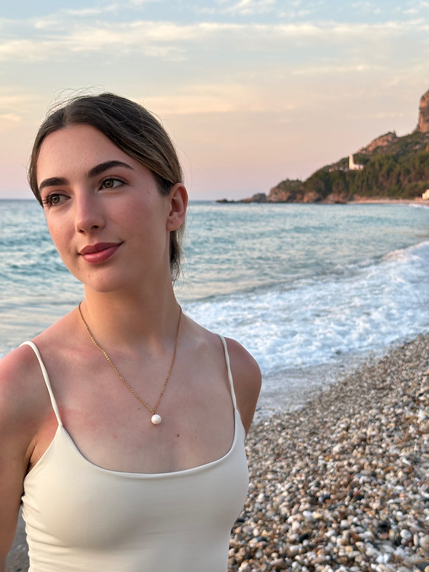 Moon Pearl Necklace