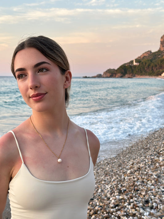 Moon Pearl Necklace
