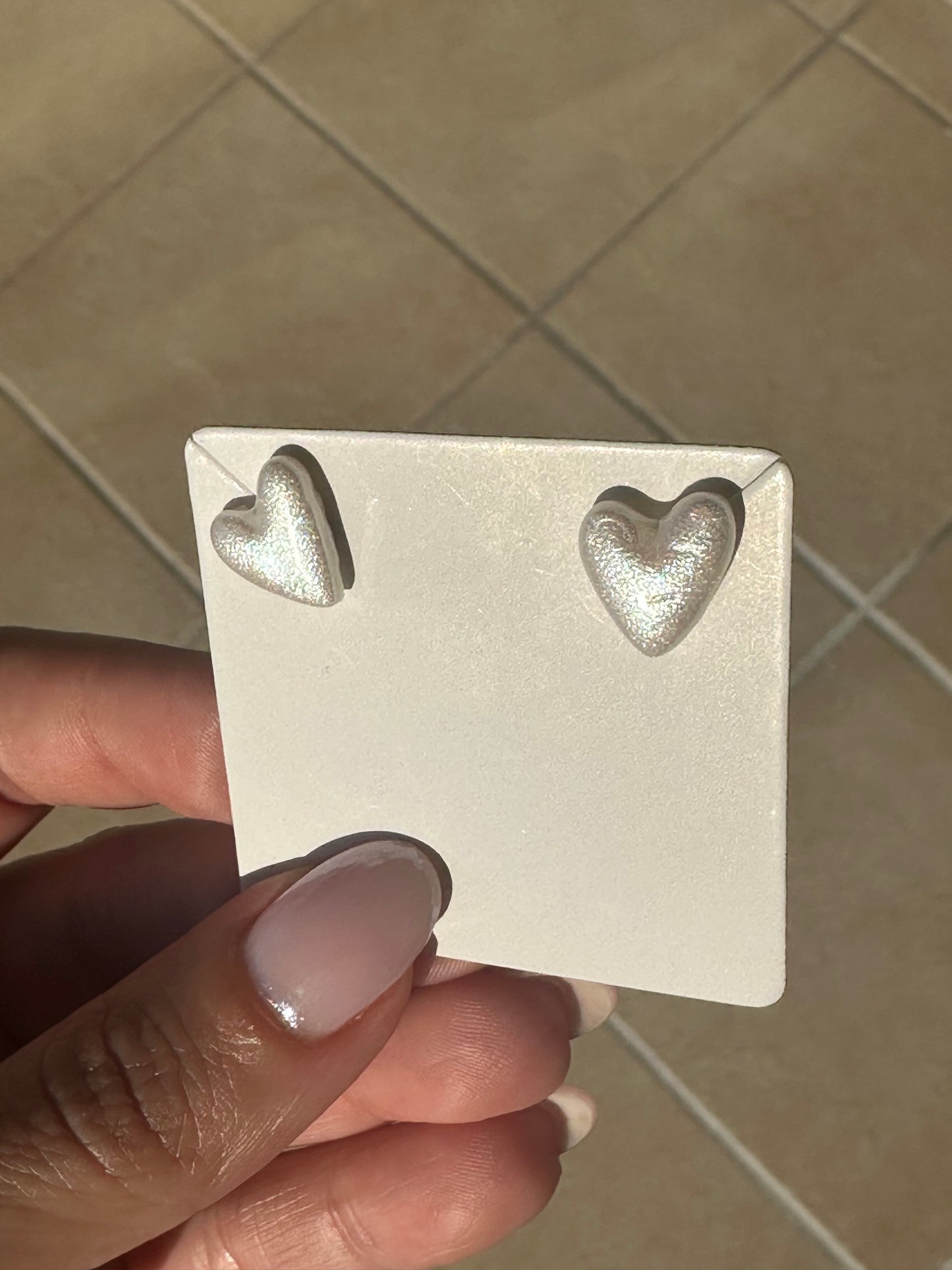 Pearl Heart Studs