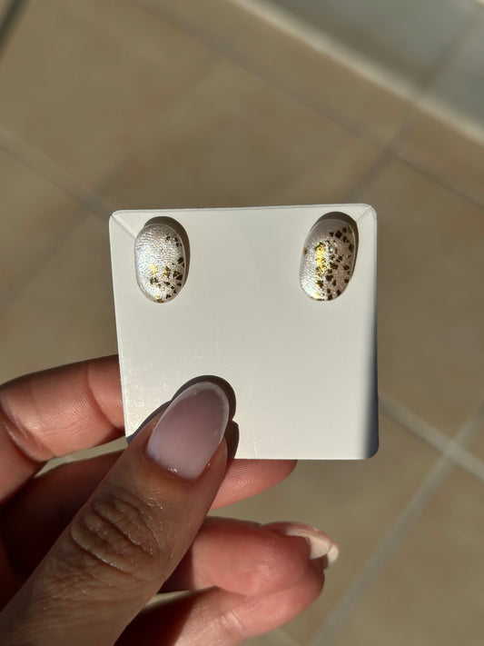 Golden Pearl Studs