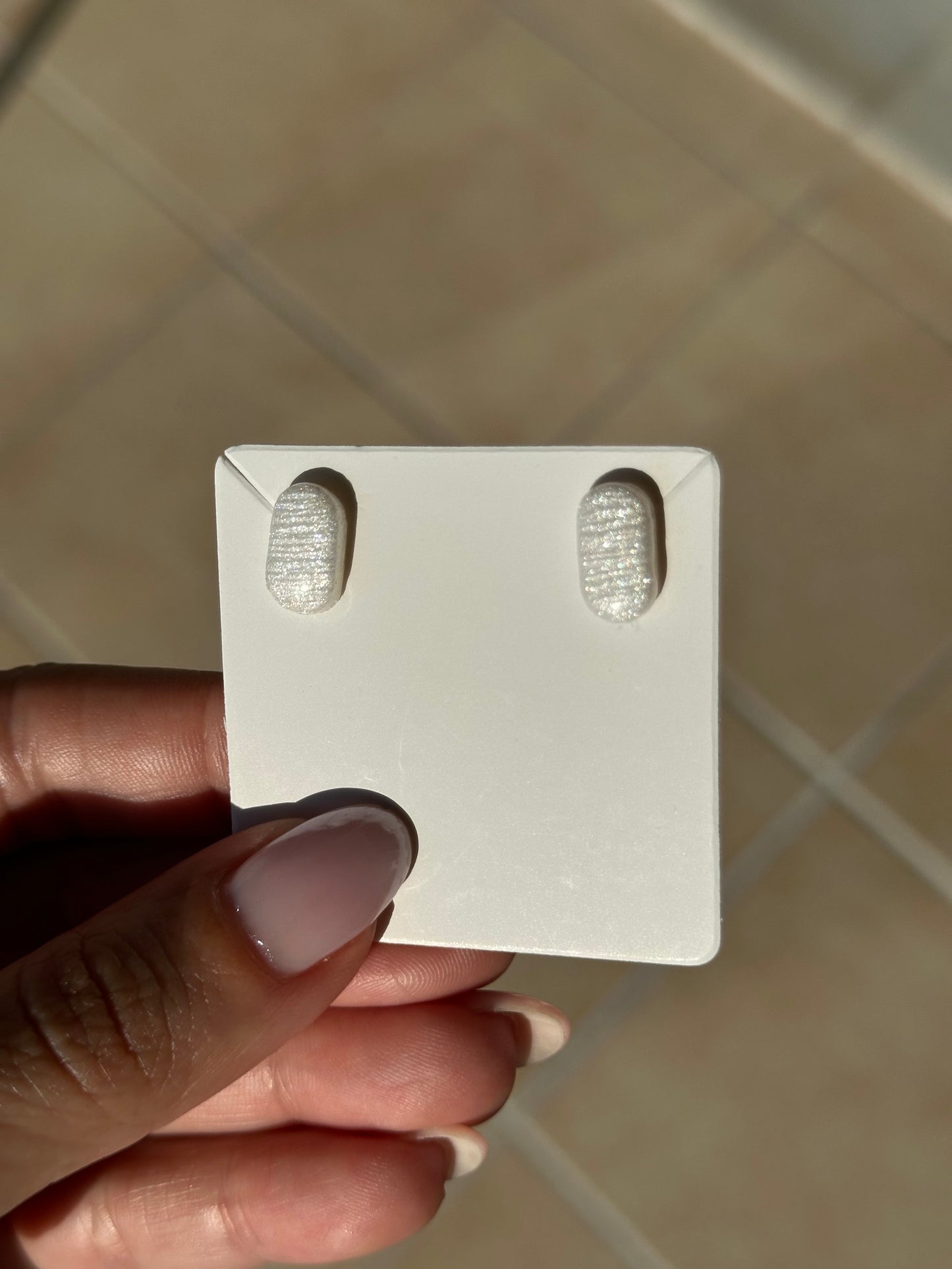 Pearl Oval Studs