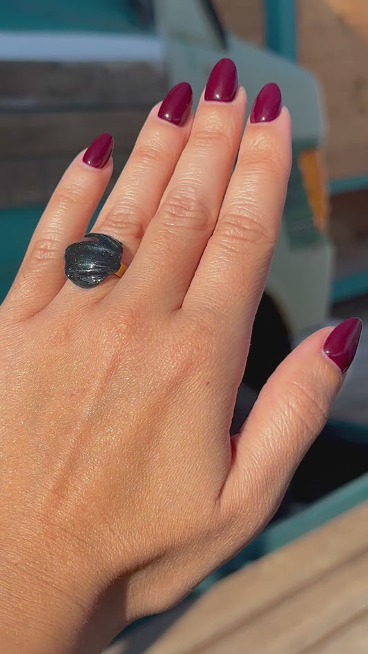 Midnight Spark Ring